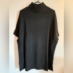 Isaac Mizrahi Live Cashmere Poncho Sweater - Size XS/S - Black